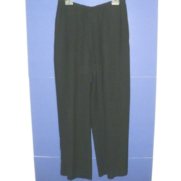 Jaeger Casual Pants Black Size 10 Drawstring - Picture 3 of 5